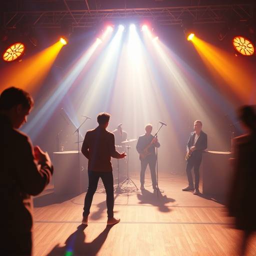 Fotograma de un videoclip musical con efectos visuales llamativos